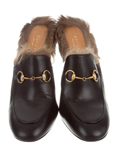 gucci fur mules replica|gucci princetown mule outfits.